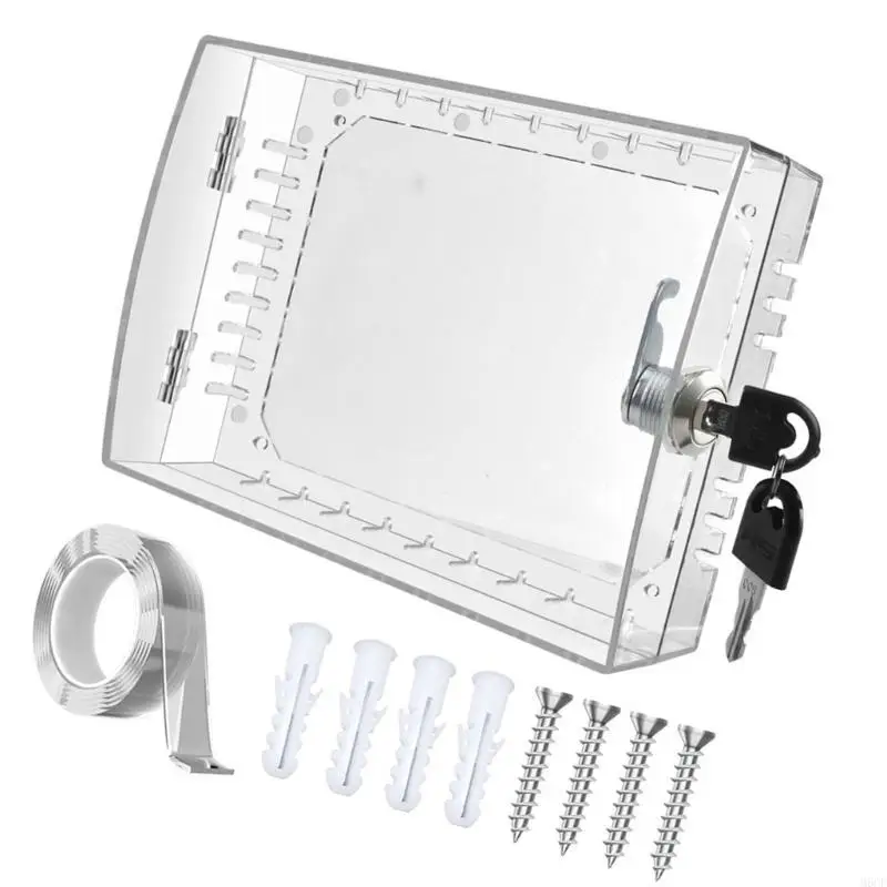 M6CF Large Clear Secure Thermostat Enclosure with Key for Schools and Offices