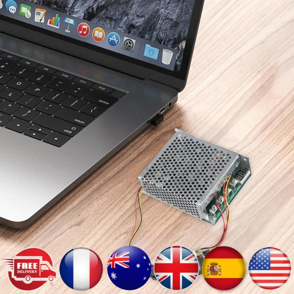 

Модуль драйвера двигателя постоянного тока с ШИМ, 10-55 В постоянного тока, регулятор скорости постоянного тока, 12 В, 24 В, 48 В, электронные компоненты вперед/назад