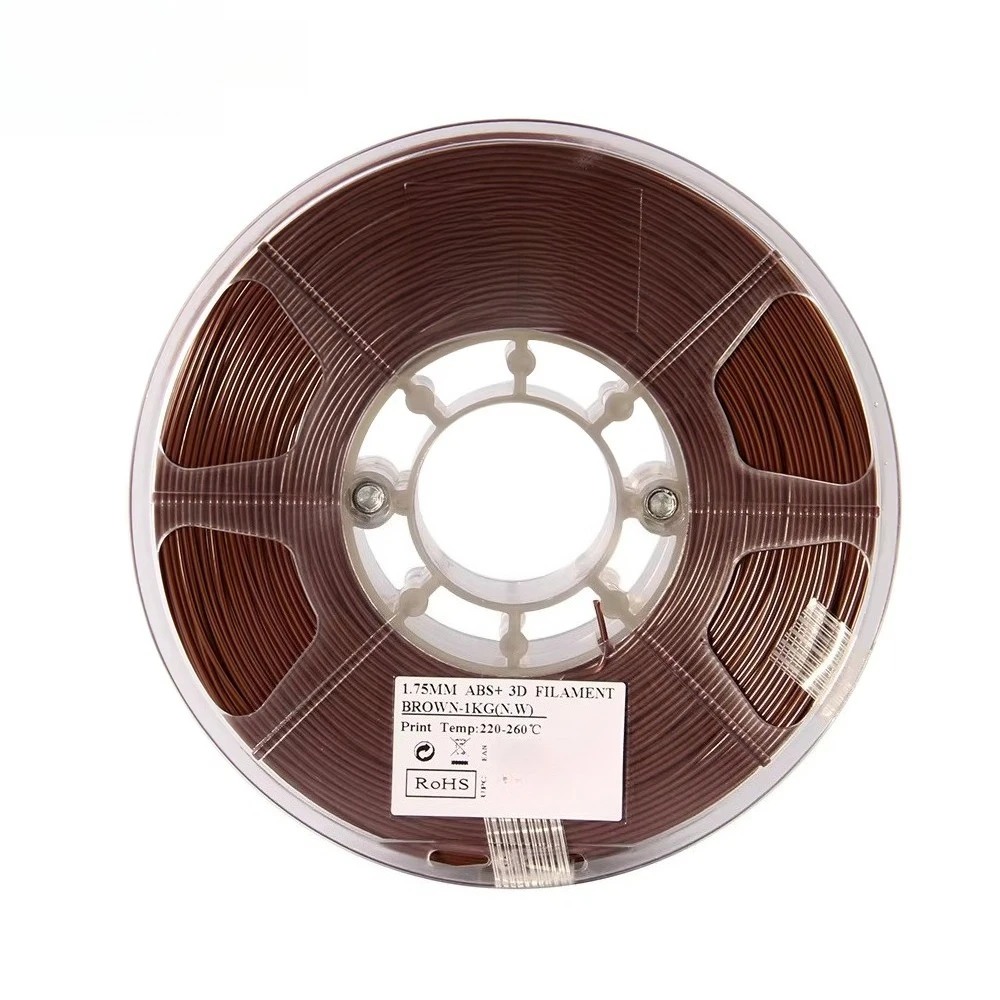 1.75mm /2.85mm Dual Size Tough ABS Filament Uniform Diameter Low Shrinkage Material for Engineering Model Printing