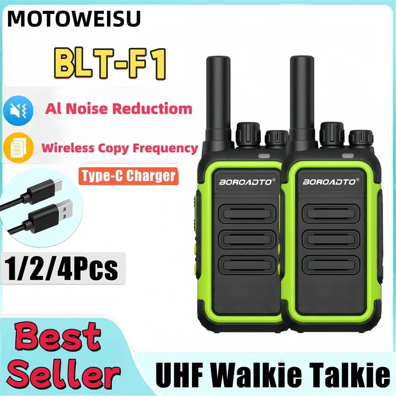 

2 шт. мини-рация UHF PMR 400-470 МГц двустороннее радио Type-C перезаряжаемая 10 км дальнего действия для отеля, бизнеса, кемпинга на открытом воздухе