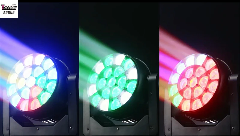 

6 pieces Super Beam mini Bee Eye 19x15w RGBW Stage Moving Head led zoom Lights
