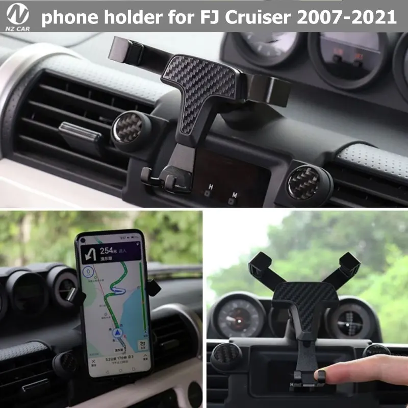 

Держатель для телефона для Toyota FJ Cruiser 2007-2021, Кронштейн для мобильного телефона с вентиляционным отверстием, аксессуары для интерьера