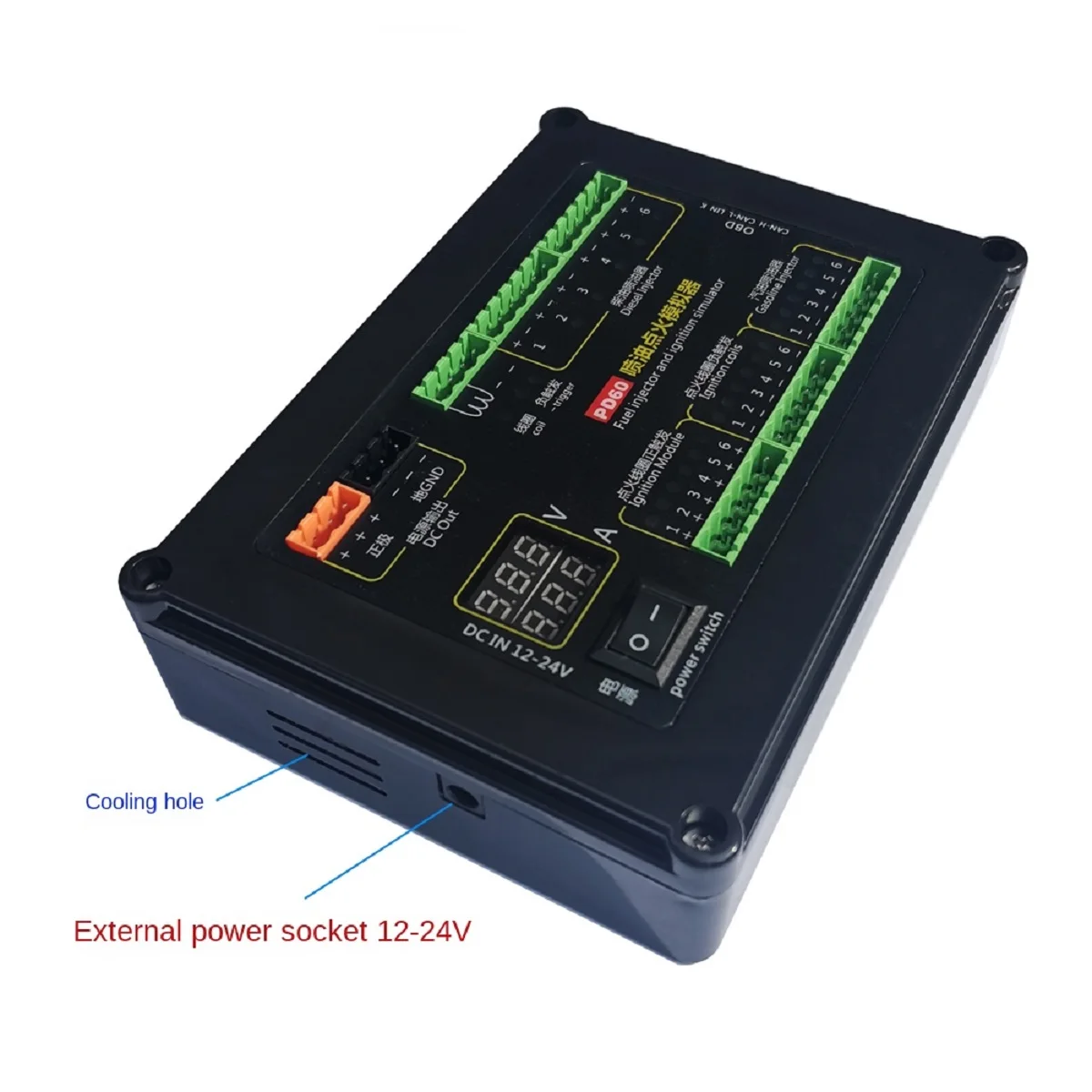 

PD60 Fuel Injection Ignition Simulator ECU Maintenance Platform for Gasoline Diesel Vehicle Computer Board Testing Equipment