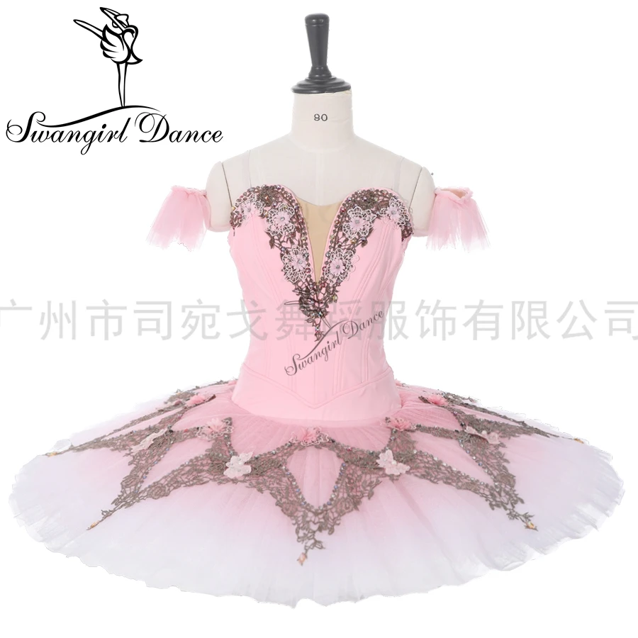 

la sylphide pink professional tutu for girls professional pancake tutu stage costume for competiton BT9282