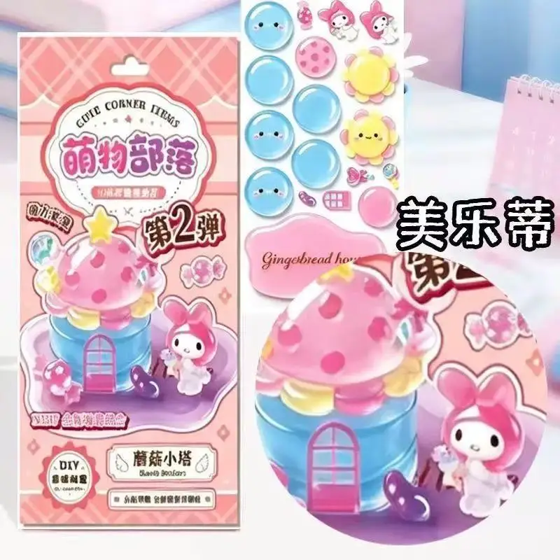 Neue angesagte 3D-Kristallaufkleber, niedliche Kawaii-Cartoon-Haustierfiguren, gestapelte Aufkleber, handgemachte DIY-Partygeschenke – Detail 14