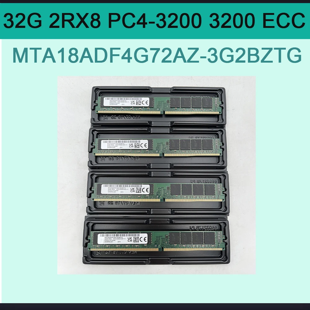 

1 PCS RAM For MT 32G 2RX8 PC4-3200 3200 ECC VLP Server Memory MTA18ADF4G72AZ-3G2BZTG