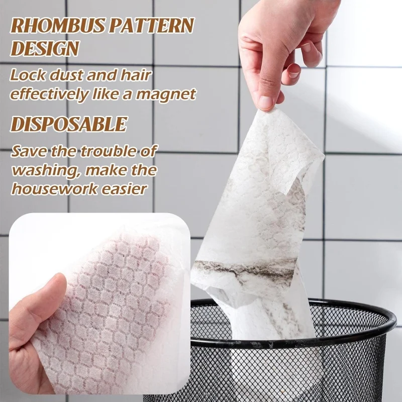 35PCS Disposable Dusting Cloths Dry Mop Refills Sweeper Dry Sweeping Refills Duster Cloths Mop Pads Floor Electrostatic Cloths