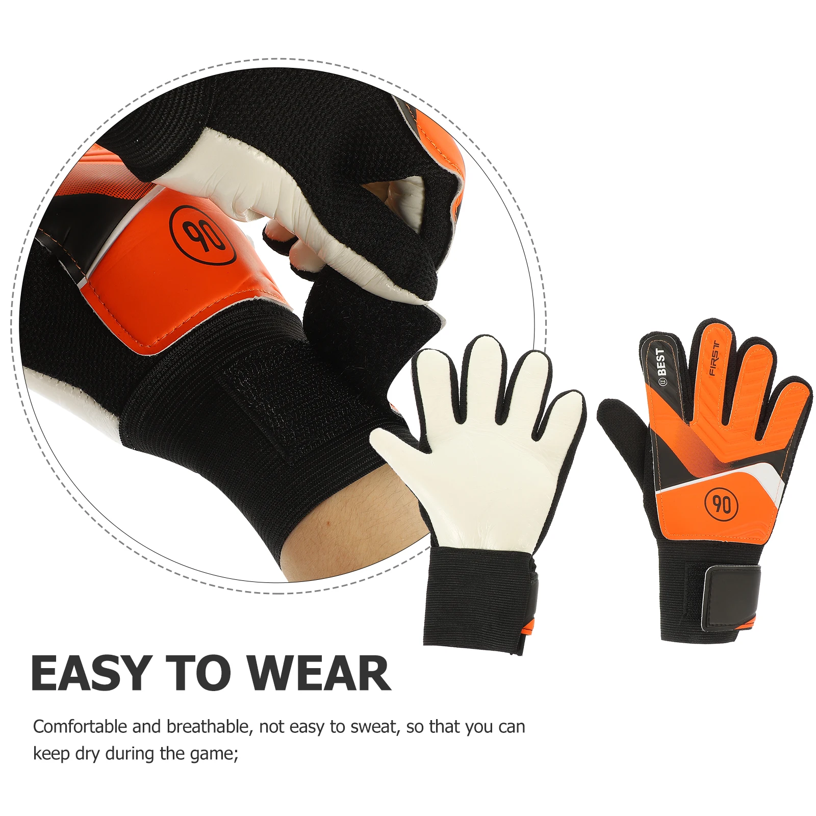 

Football Anti-collision Goalkeeper Gloves Youth Child Adult Soccer Emulsion Sports Protective Training Hand Cover Wear Resistant