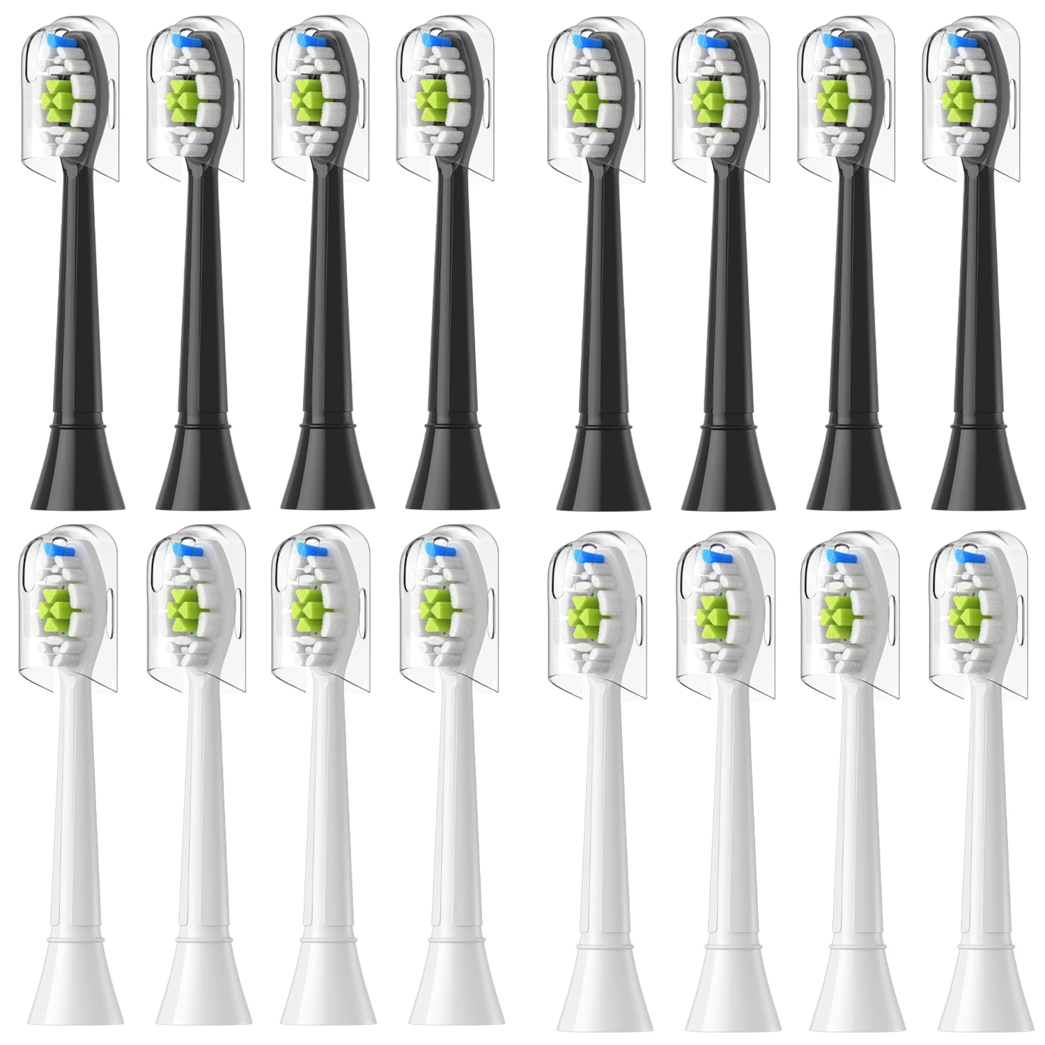 Vervangende opzetborstels compatibel met Philips Sonicare elektrische tandenborstel Geschikt voor EasyClean, Gum Health, FlexCare, Healthy