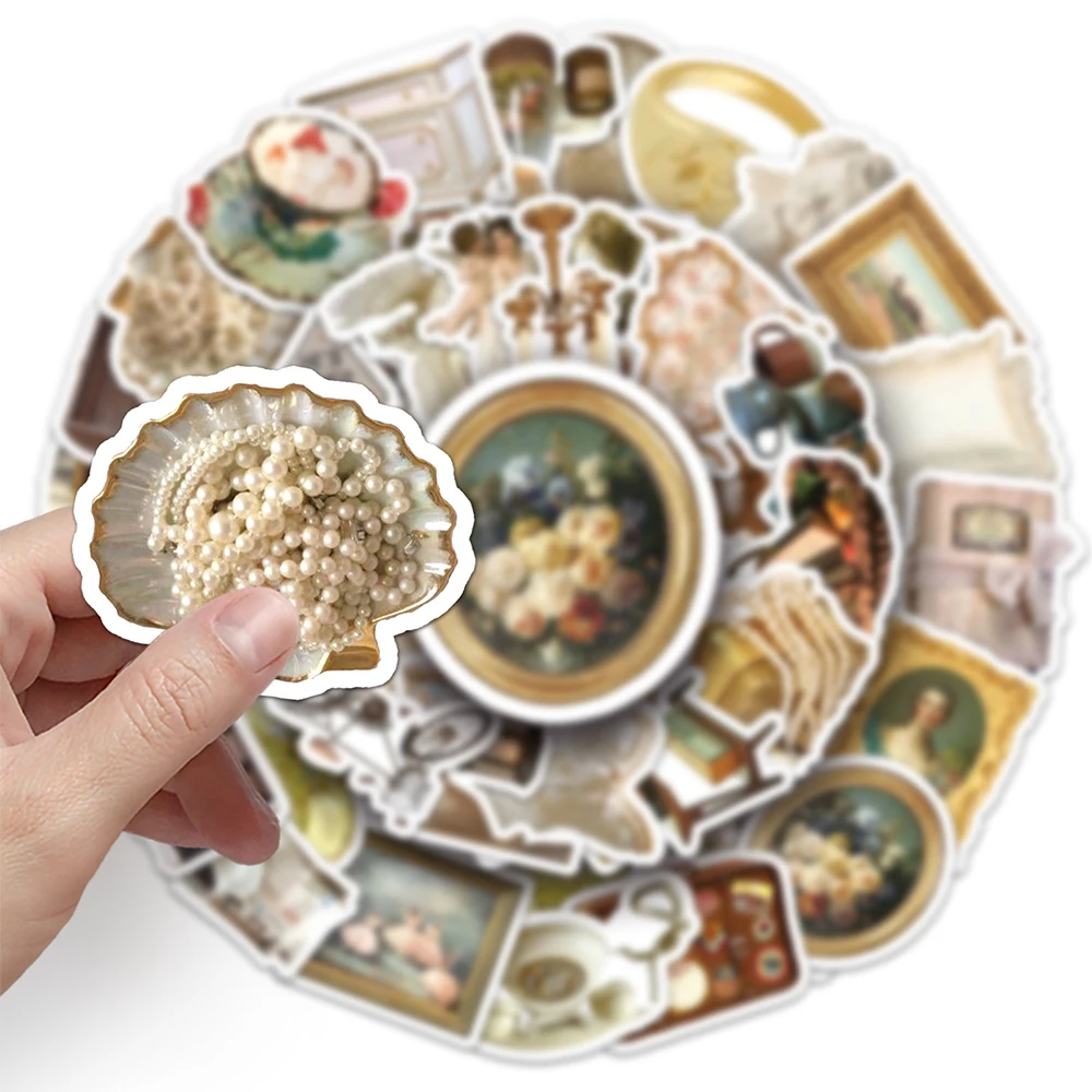 

10/30/50pcs Retro INS Cartoon Graffiti Stickers Aesthetic Decoration Decals DIY Luggage Scrapbook Laptop Waterproof Sticker Pack