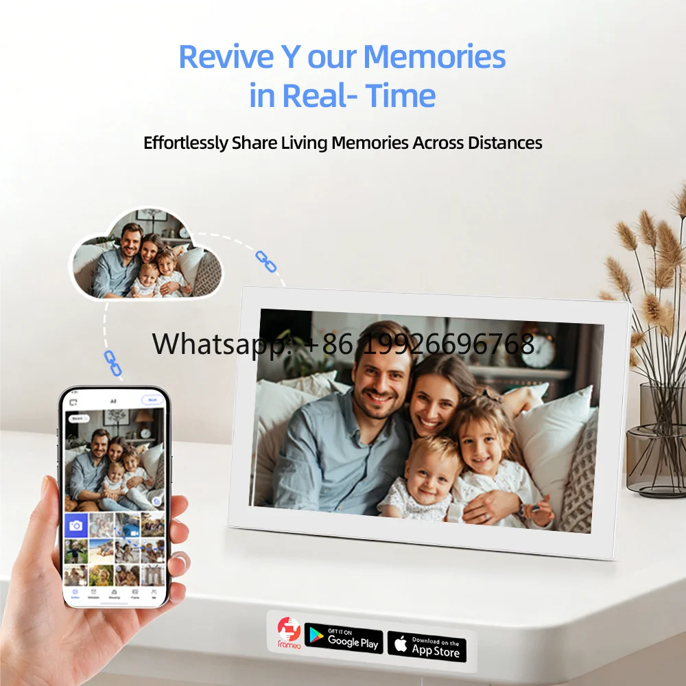 HD Touchscreen Display, digital photo frame Auto-Rotate, Remote Photo  App - Perfect Gift for Loved Ones to Stay Connected