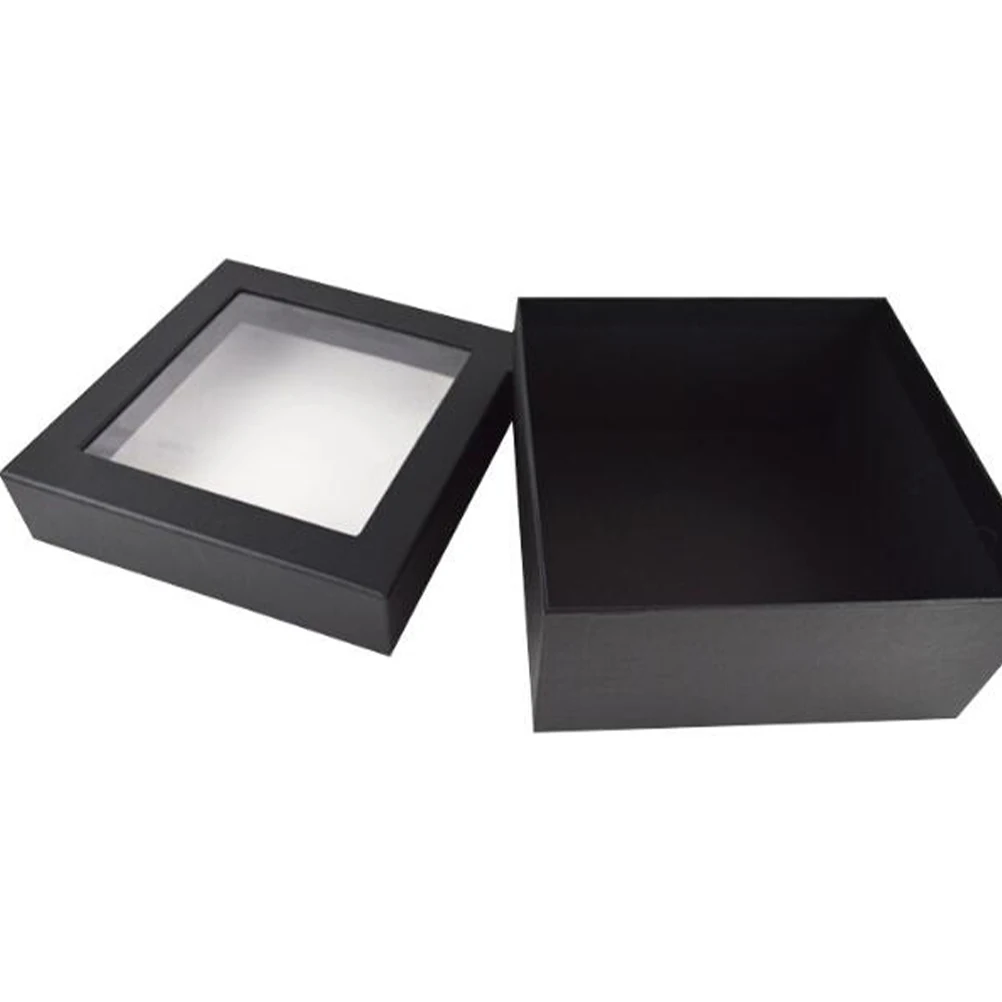 

Luxury Open Window Gift Box Jewelry Storage Container Women Fine Craft Box Organizer Packaging Dustproof Portable For Necklaces