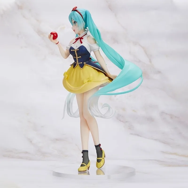 Taito oryginalne oryginalne postacie Piapro Hatsune Miku Wonderland rysunek Shirayukihime 18cm kolekcje zabawkowy model figurki prezent