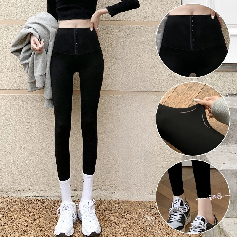 Leggings Women Wear Spring, Summer, Autumn and Winter Style Abdominal Lifting Hip Thin Leg Yoga Thickened Plush Pants Shark Pant