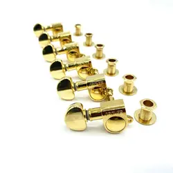 Original Grover Tuner Key Left Hand L6 Chrome And Golden Color  Made in Taiwan China PW 6 Inline for Electric Acoustic Guitar