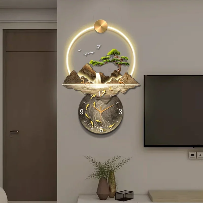Korean Aesthetic Wall Clock Mechanism Luxury Living Room Cute Korean Aesthetic Clock Wall Fashion Reloj Pared Room Decorations
