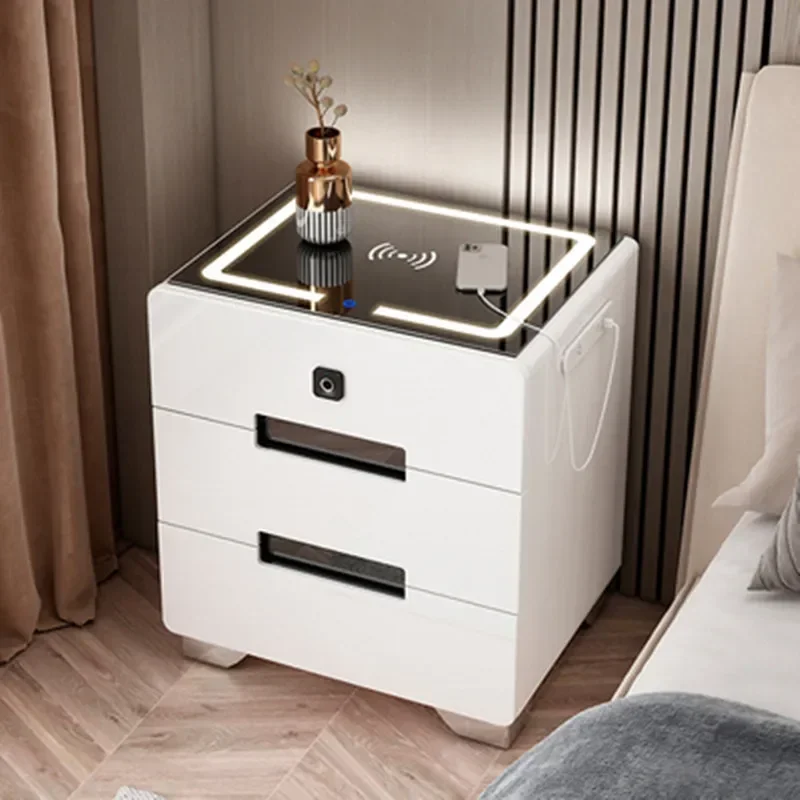 Lateral Nightstand Bedside Dresser Salon Modular Designer Side Table Drawers Bedroom Modern Armarios Dormitorio Salon Furniture