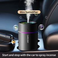 Smart Car Air Freshener Portable Car Fragrance Aroma Diffuser Air Humidifier Perfume Aroma Aromatherapy With Colorful Light