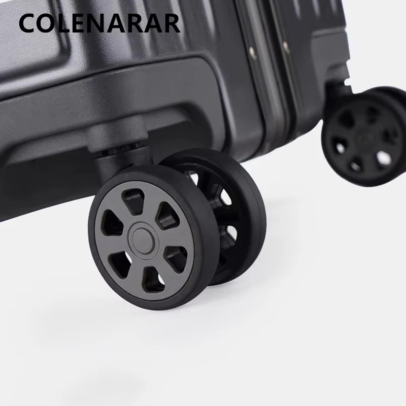 COLENARA Cabin Suitcase Multifunctional Women's Trolley Case ABS+PC Boarding Box 20