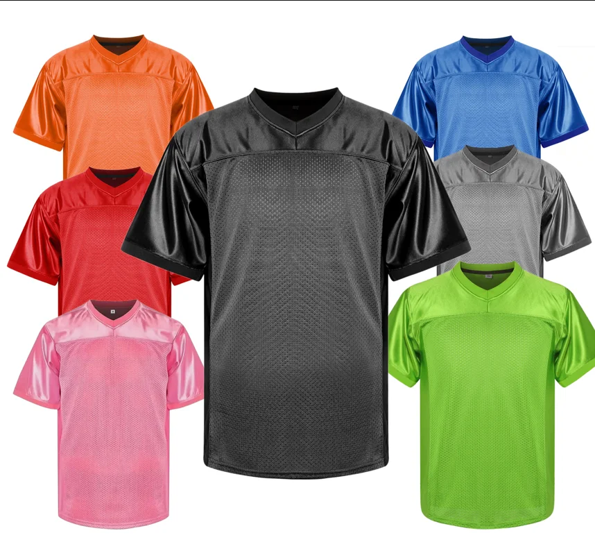 Summer Mens White Soccer Shirt Blank Football Jersey Outdoor Sports Training Uniform Breathable Quick Drying Soccer Clothes Male