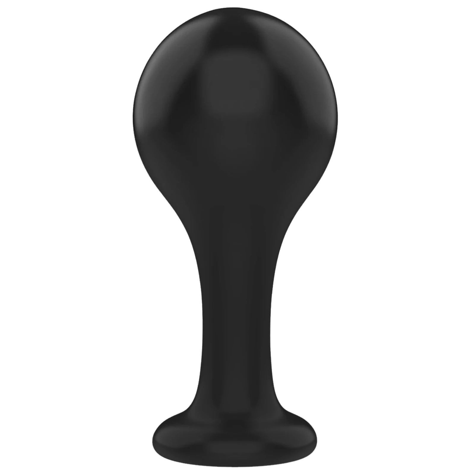 Black Smooth Butt Plug with Flared Base Prostate Massager for Men And Women Beginner Anal Training Toy view 5