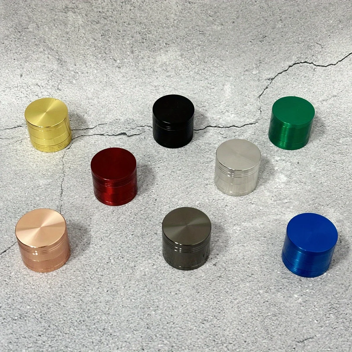 1.6inch Color Metal Herb Grinder Mill Mortar 4-Layers Grass Cigar Tobacco Vanilla Bud Grinder Smoking Pestle Cigarette Tool