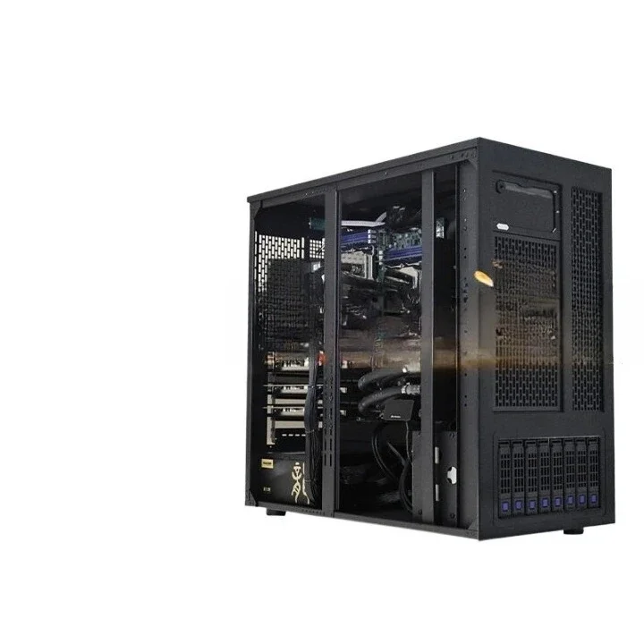 Liquid-cooled noise reduction mute high-performance AI workstation deep learning inference graphics computing hostt