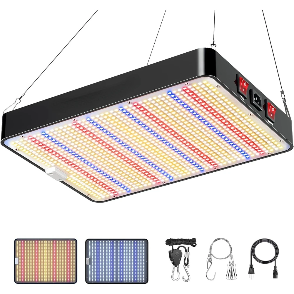 

2024 Newest Upgrade 2000W Led Grow Light with High Yield Diodes Full Spectrum LED Grow Lights for Indoor Plants Greenhouse