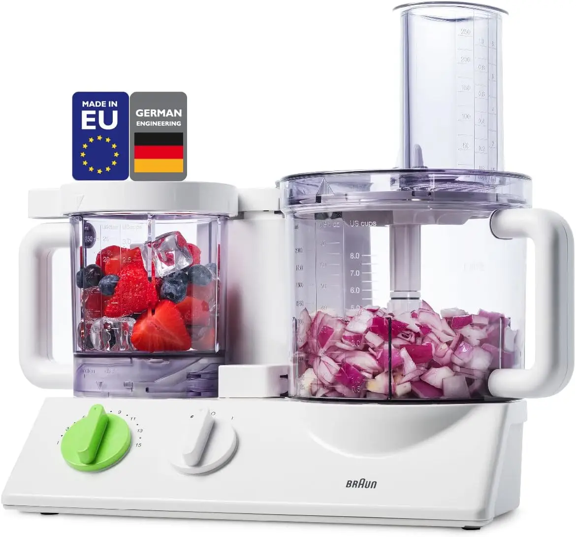 12-in-1 multifunctionele keukenmachine |   Keukensysteem met dubbele bedieningstechnologie, hakmolen, blender, sapcentrifuge, citrus