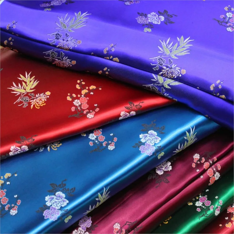 

Chinese-style cheongsam cotton-padded ethnic costume decorative fabric jacquard silk brocade high