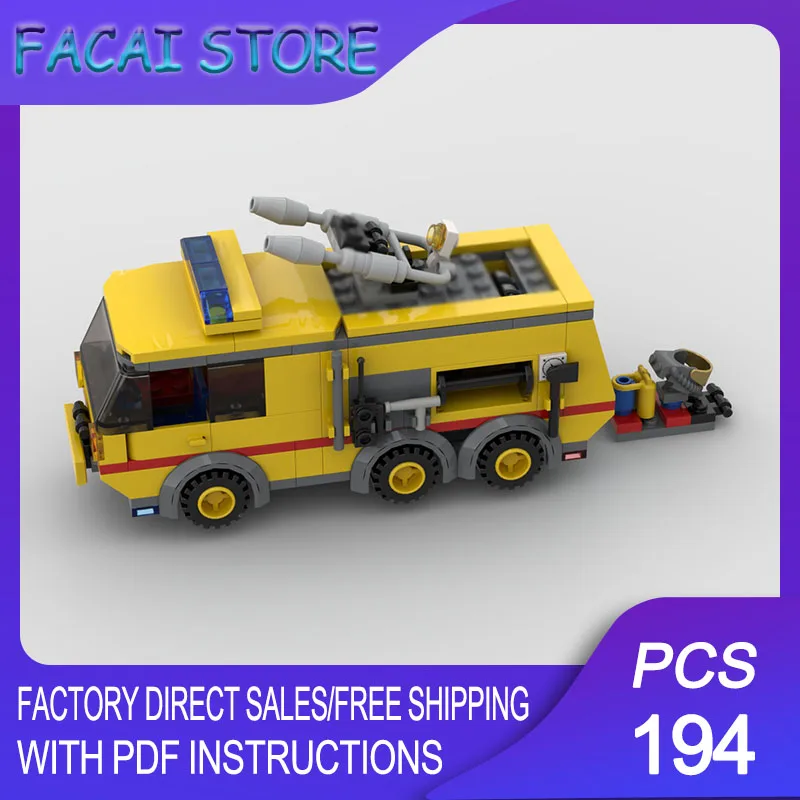 

Конструктор City Cars Model Moc Building Bricks Modular 6440-Jetport Fire Squad Remake Technology Blocks, рождественский подарок, игрушка для самостоятельной сборки