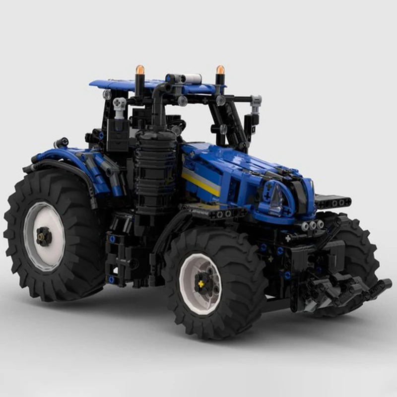 MOC-194939 City Transport Classic Tractor Building Blocks Creative Engineering Vehicle Technology Model Bricks Kid's Toys Gifts