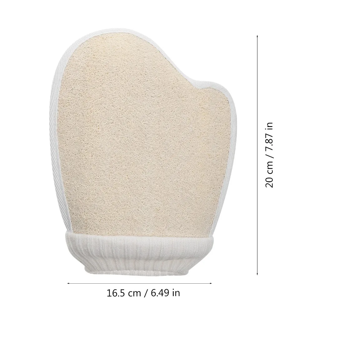 1pcs Loofah Bath Gloves Exfoliating Body Scrubber Sponge Mitt Shower Sponges Cleaning Tools Stretchy Fit Hand Body Scrub Brush