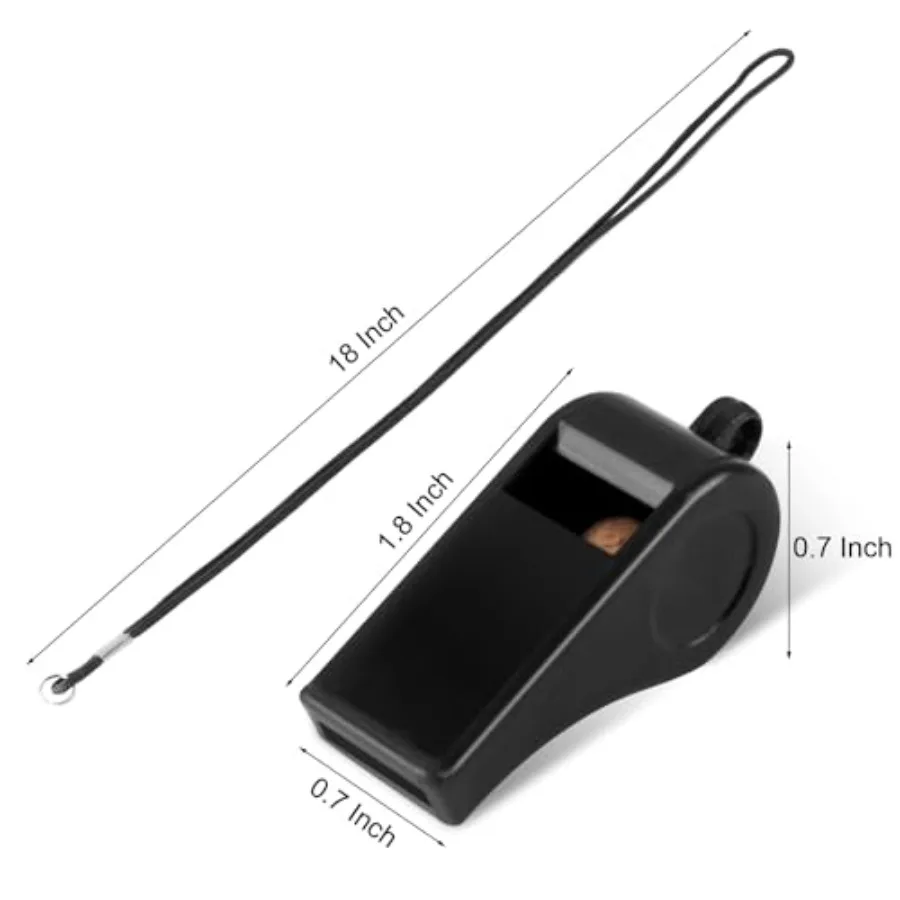 8 عبوات من صفارات بلاستيكية ملونة مع اسهم 120 ديسيبل صفارات رياضية عالية للمدربين والمعلمين وأدوات الطوارئ