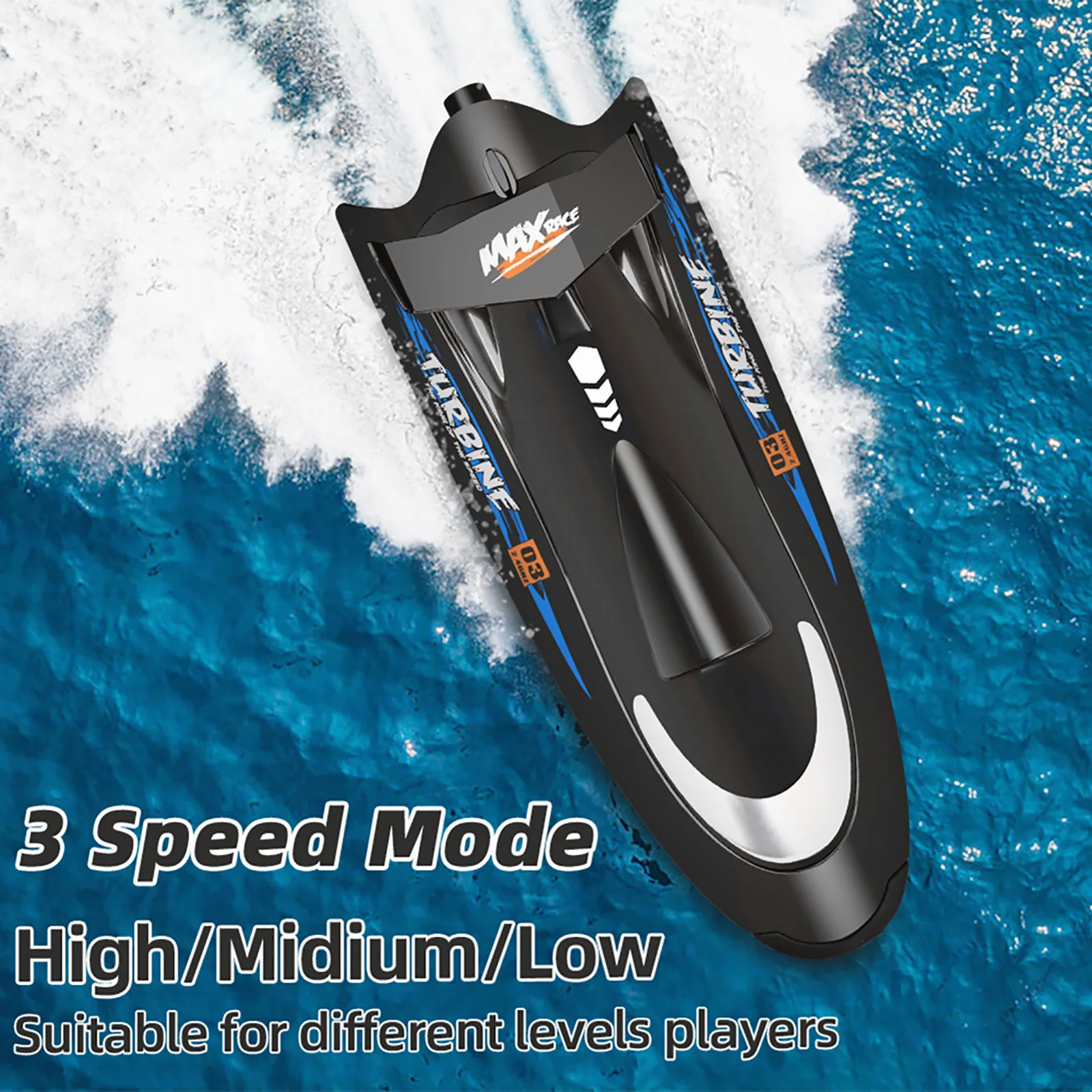 Flytec V009 Turbine Drive Waterproof 2.4GHz Electric RC Speed Boat 30km/h Remote Control Watercraft Ship for Kids Adults