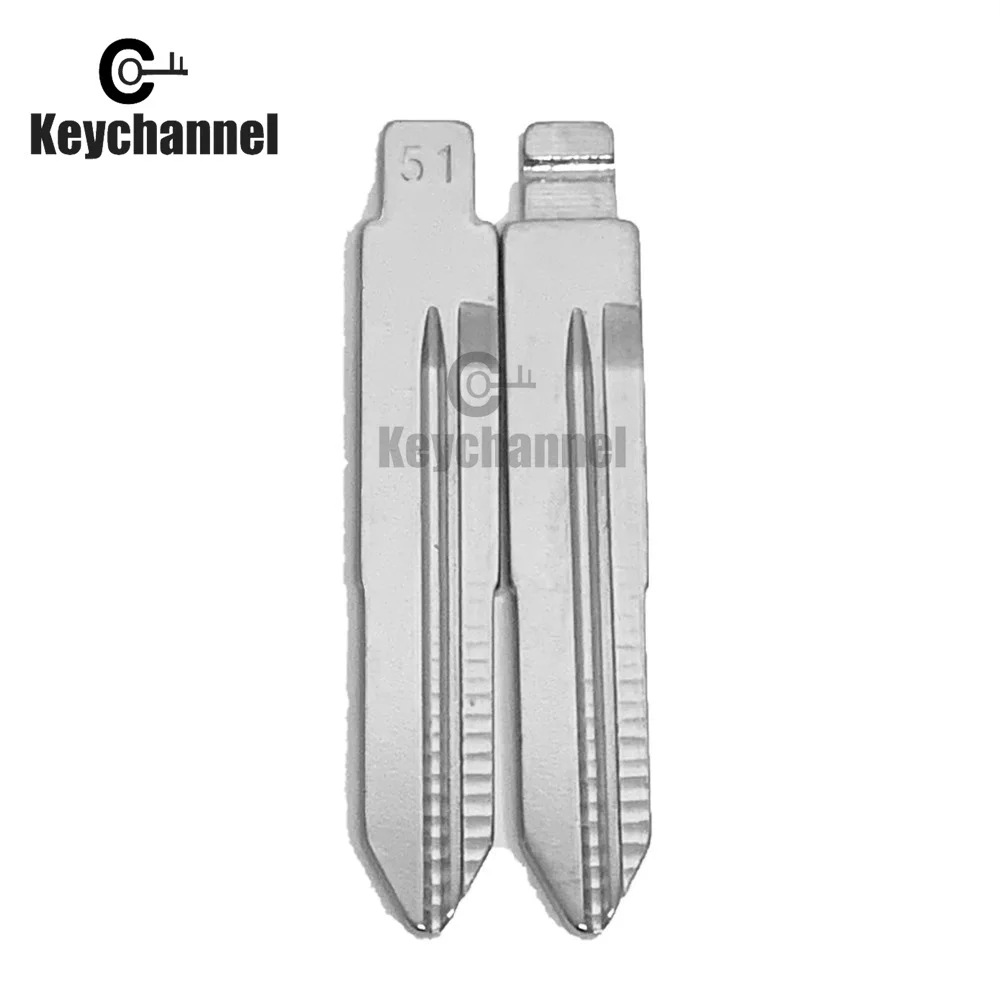 Keychannel 10PCS #51 KD Car Key Blade Flip Key Blank for KD NO.51 KEYDIY VVDI Xhorse for Chery A1 A3 A5 E3 COWIN Tiggo 3 Remote