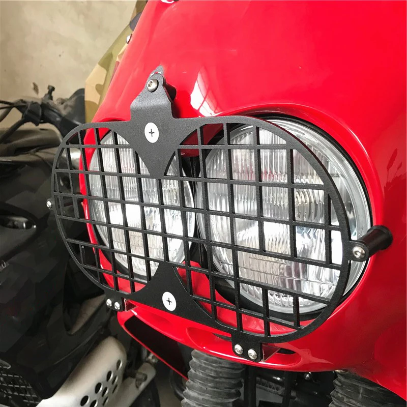 Headlight Protector Cover Grill Guard For Honda XRV750 Africa Twin 1996 1997 1998 1999 2000 2001 2002 Aluminium Motorcycle Parts