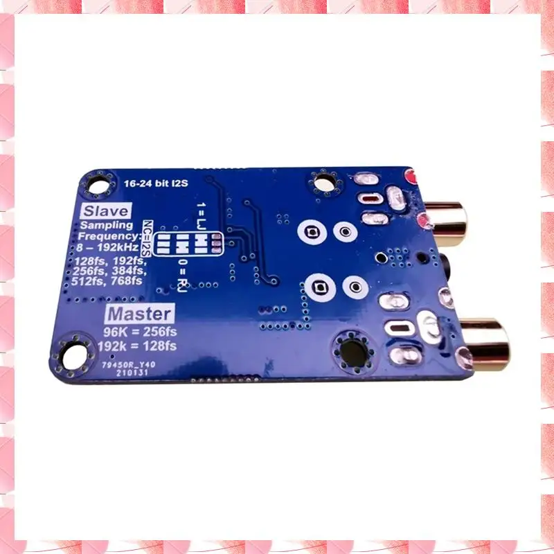 JAJA Dlhifi I2S ADC Modulo scheda di acquisizione audio Hifi WM8782S Scheda di sviluppo modalità Master Slave 24BIT 192K 96K 48K Blu 1 Pie
