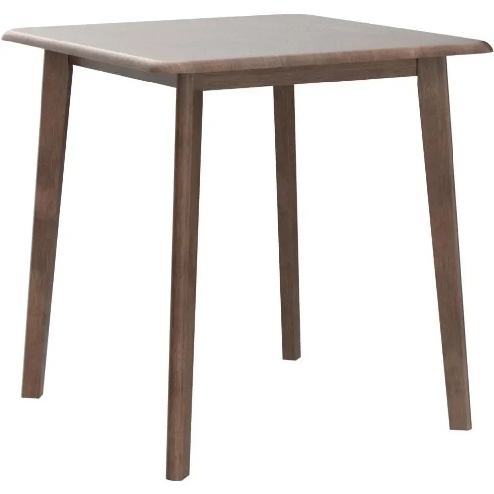 Square Wooden Dining Table/Mid Century Modern Malaysian Oak Kitchen Table Table Only