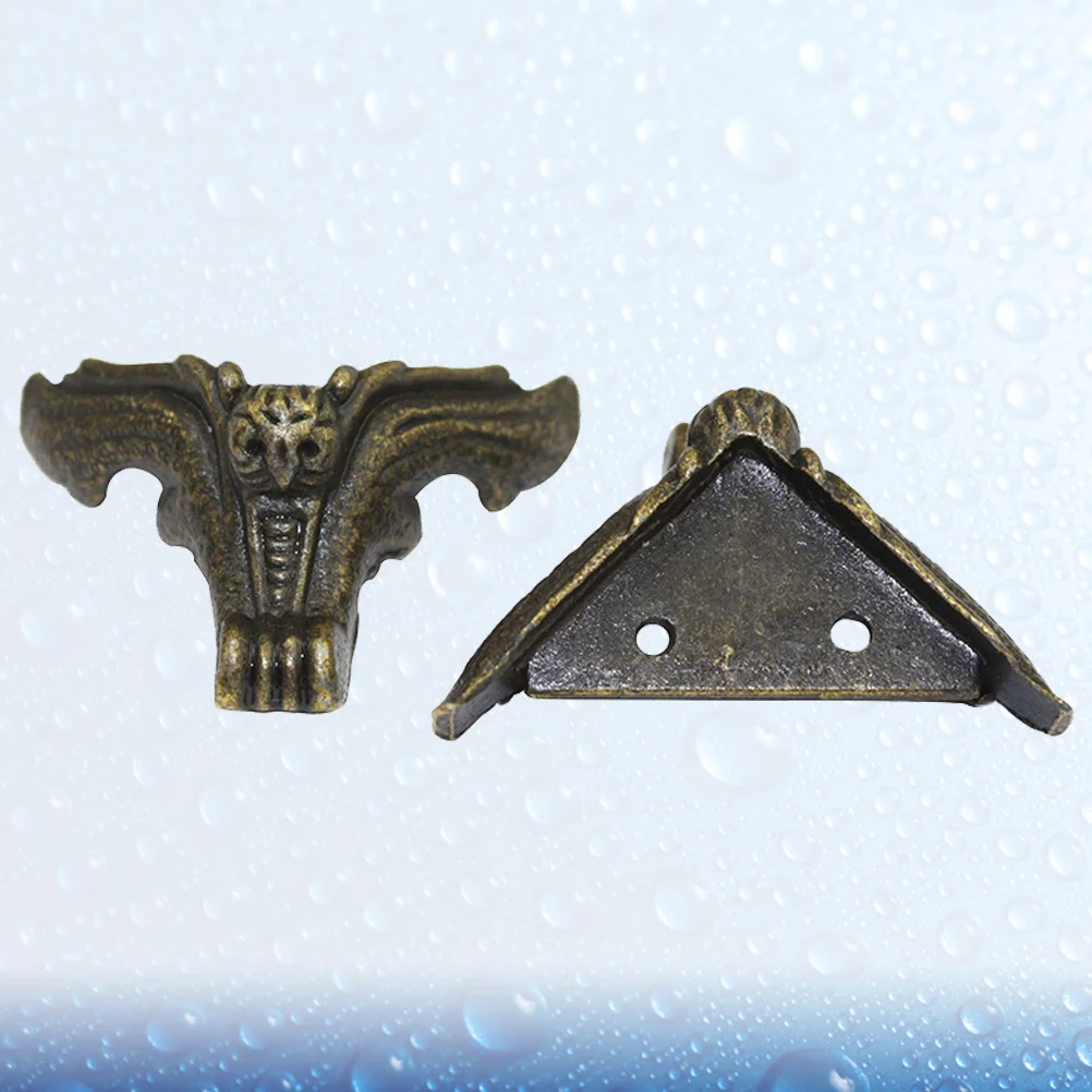 

8pcs 25X33Mm Wooden Box Zinc Alloy Furniture Feet Bronze Legs For Sofa Bed Chair Anti-Scratch Replacement Furniture