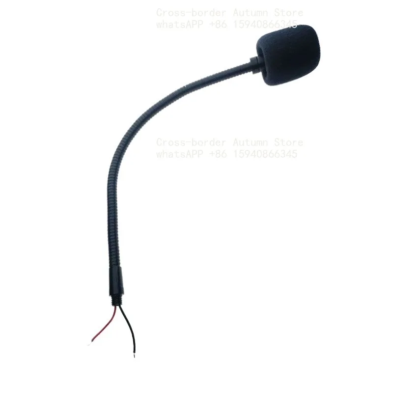 Plug-less Bendable Setting Gooseneck Microphone DIY Radio Gooseneck Microphone with Threaded Screws
