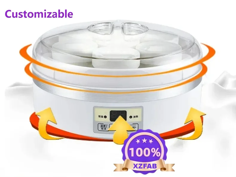 Factory Direct 2026 Yogurt maker household microcomputer multi-purpose 1.7L large capacity smart glass 7 minutes cup automatic