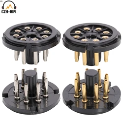 OCTAL TUBE BASE 8pin Gold Tin plated vacuum tube Octal sockets base for Guitar audio amplifier 1PC
