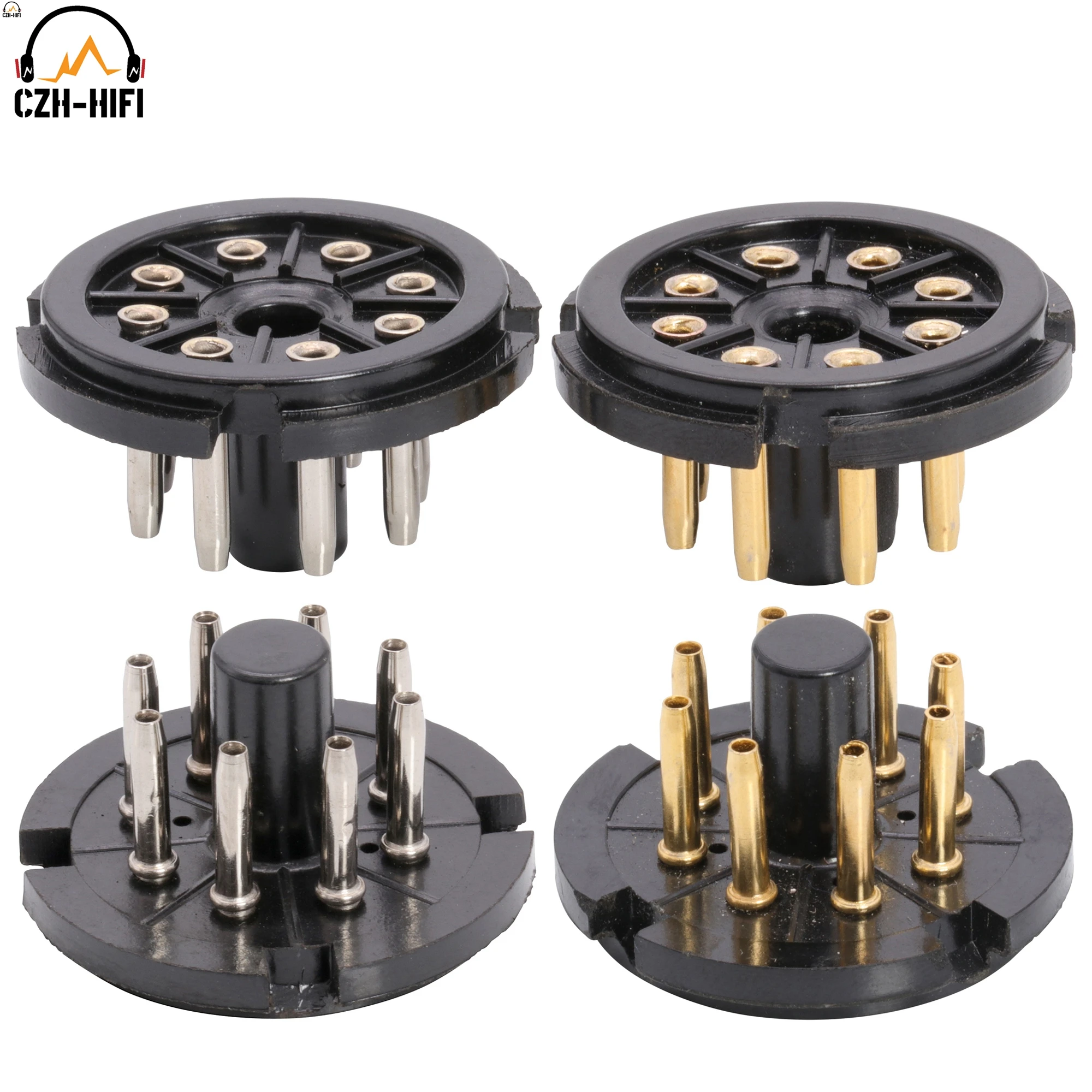 OCTAL TUBE BASE 8pin pozłacana cynowana rura próżniowa Octal gniazda podstawa do wzmacniacza audio gitarowego 1PC