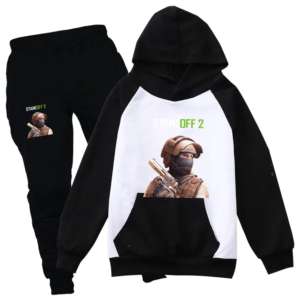 Shooting Game Standoff 2 Clothes Kids Spring Autumn Hoodies Pants 2pcs Set Baby Boys Casual Clothing Sets Toddler Girls Outfits