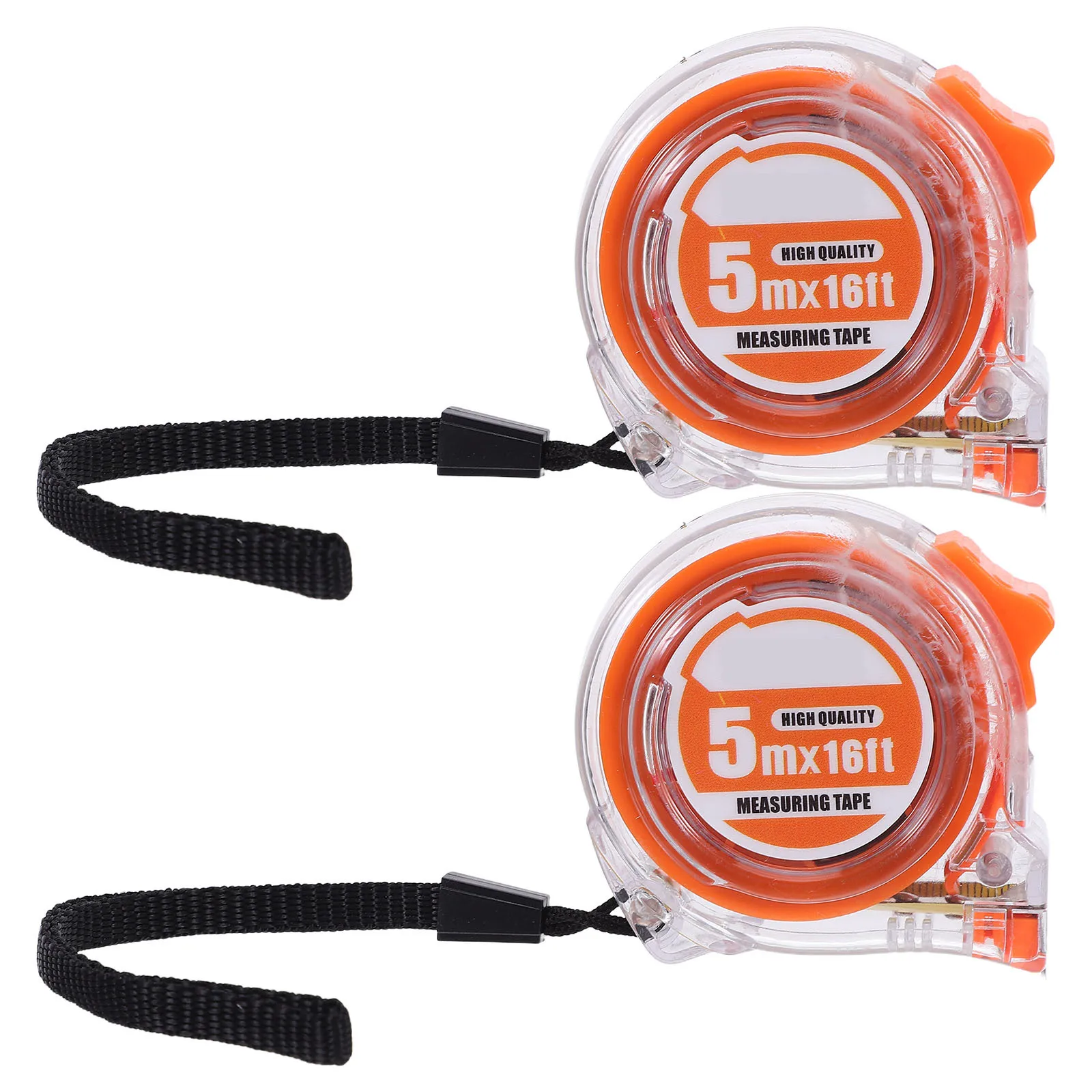 

2Pcs Transparent Tape Measure Dual Metric Inch Retractable Small Pocket Size Measuring Tool for Crafts Construction Tailoring