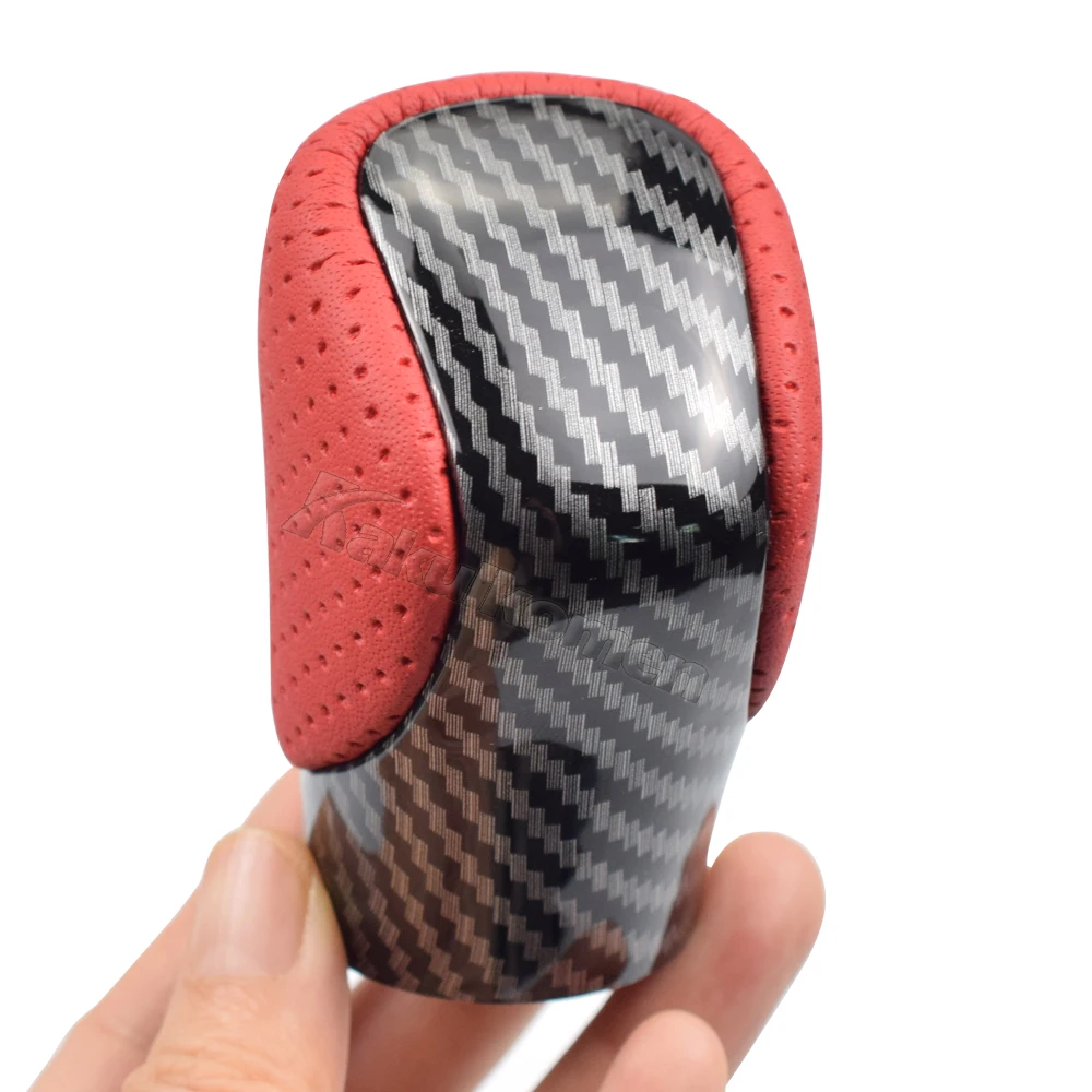 AT Leather Gear Shift Knob For Lexus ES350 GS300 GS350 GX460 NX300 IS250 IS350 RX350 RC300 RC350 POMO Arm Ball Shifter Stick Pen
