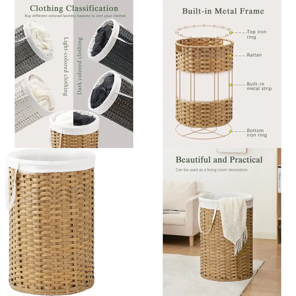 Round Wicker Laundr… - image