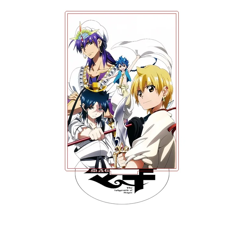 Acrylic Standee 15CM Magi: The Labyrinth of Magic Anime Game Rectangle Acrylic Figure Stand Model Plate Keychain Festivals Gifts