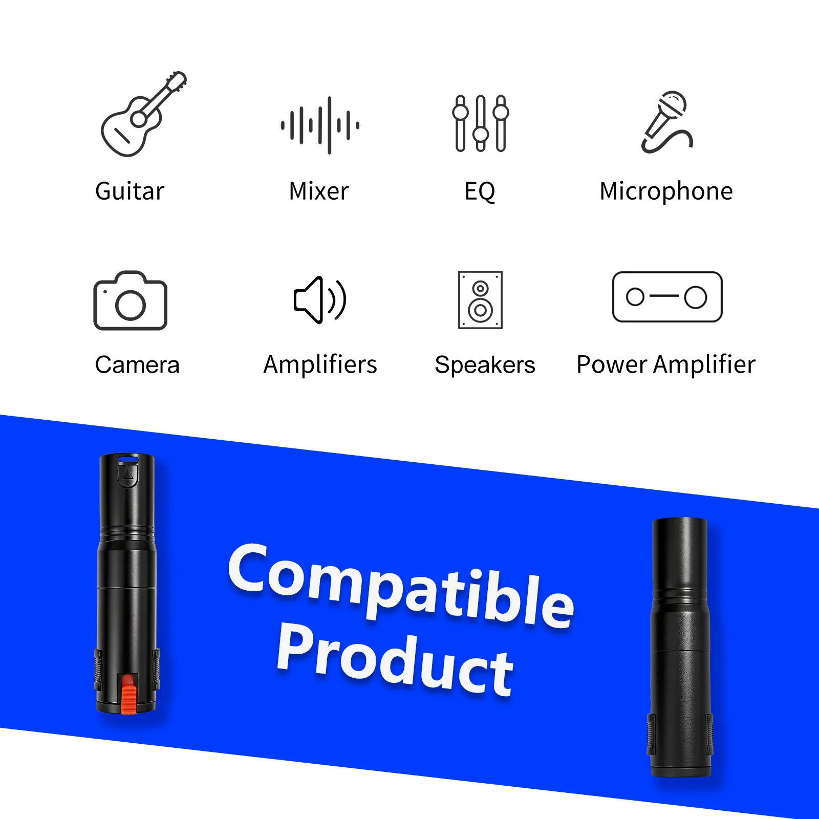 1/4 TRS Female To 3Pin XLR Male Balanced Audio Coupler Audio Cable Mic Cord Adapter Plug for Mixer Speaker Amplifier